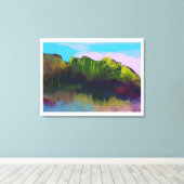 Landschapsverf Canvas Afdruk (Insitu (Houten vloer))