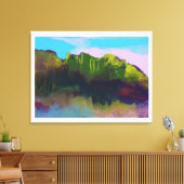 Landschapsverf Canvas Afdruk (Insitu (Woonkamer))