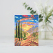 Landschapsverf in Toscane - Meervoudig Briefkaart (Staand voorkant)