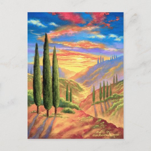 Landschapsverf in Toscane - Meervoudig Briefkaart (Voorkant)