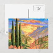 Landschapsverf in Toscane - Meervoudig Briefkaart (Voorkant / Achterkant)