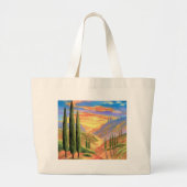 Landschapsverf in Toscane - Meervoudig Grote Tote Bag (Voorkant)
