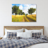 Landschapsverf voor landschapswegen canvas afdruk (Insitu (Slaapkamer))