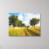 Landschapsverf voor landschapswegen canvas afdruk (Voorkant)