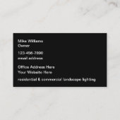 Landschapsverlichting Modern Two Side Visitekaartje (Achterkant)