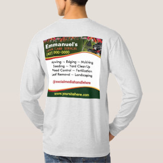 Landschapsverzorging gras voor het snijden van T-s T-shirt