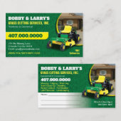 Landschapsverzorging grasgras snijdend Visitekaart Visitekaartje (Voorkant / Achterkant)