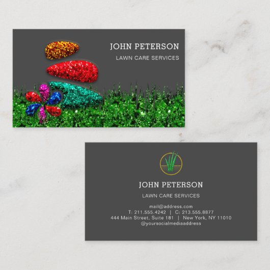 Landschapsverzorging in dagbouw Aangepaste Logo Visitekaartje (Voorkant / Achterkant)