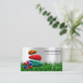 Landschapsverzorging in dagbouw Logo Silver Visitekaartje (Staand voorkant)