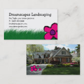 Landschapsverzorging in gras Visitekaartje 2 (Voorkant / Achterkant)