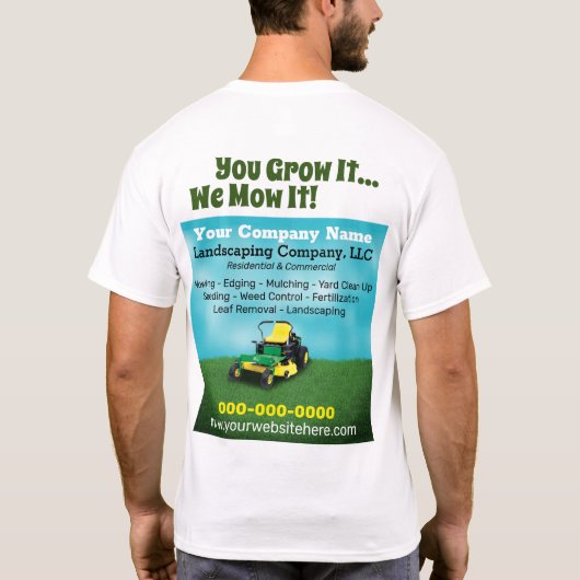 Landschapsverzorging T-shirt (Achterkant)