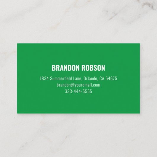 Landschapsverzorging Visitekaartje (Achterkant)