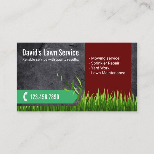 Landschapsverzorging Visitekaartje (Voorkant)