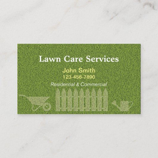 Landschapsverzorging Visitekaartje (Voorkant)