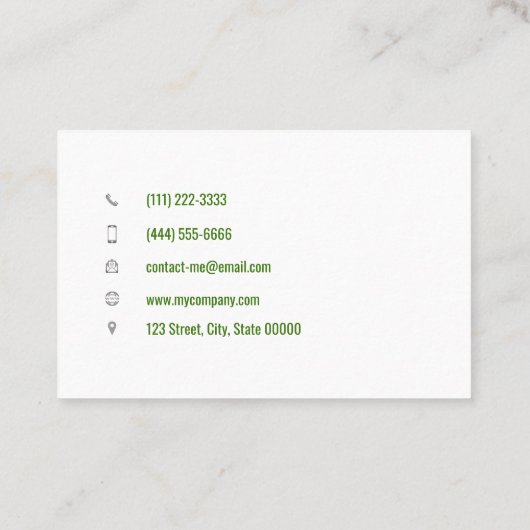  landschapsverzorging visitekaartje (Achterkant)