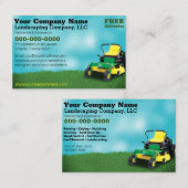 Landschapsverzorging Visitekaartje grassnijders (Voorkant / Achterkant)