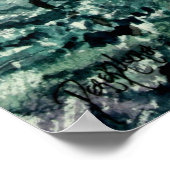 landschapsvogelschilderij poster (Hoek)