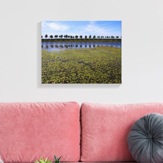 Landschapswater Canvas Afdruk (Insitu (Woonkamer))