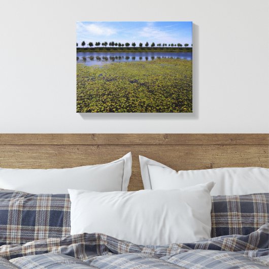Landschapswater Canvas Afdruk (Insitu (Slaapkamer))