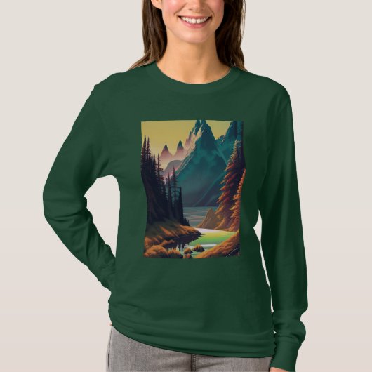 Landschapswater Natuur T-shirt (Voorkant)