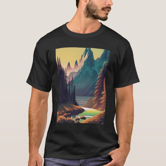 Landschapswater Natuur T-shirt (Voorkant)