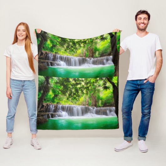 landschapswaterval fleece deken (In situ)