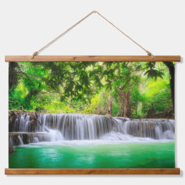 landschapswaterval hangend wandkleed