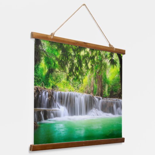 landschapswaterval hangend wandkleed (Gebogen)