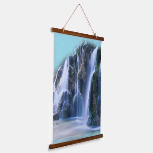 landschapswaterval hangend wandkleed (Gebogen)
