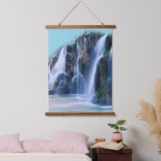 landschapswaterval hangend wandkleed (Slaapkamer)