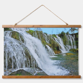 landschapswaterval hangend wandkleed