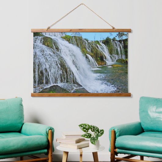 landschapswaterval hangend wandkleed (Woonkamer)