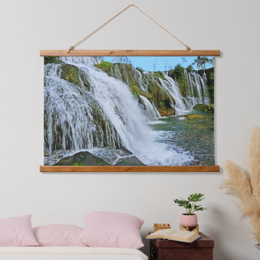 landschapswaterval hangend wandkleed (Slaapkamer)