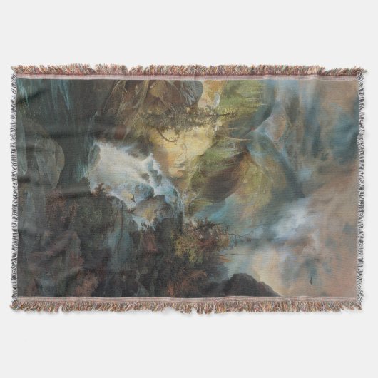  landschapswaterval in bergen door Moran Deken (Voorkant)