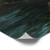  landschapswaterval in bergen door Moran Poster (Hoek)