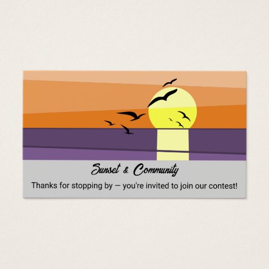 Landschapswedstrijd Nodig aangepaste QR + Connect- Visitekaartje (Voorkant)