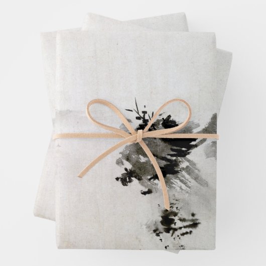 Landschapswerkdocument Sesshu Toyo Haboku-Sansui Inpakpapier Vel (In situ)