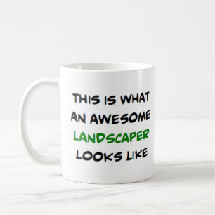landschapswerker, geweldige koffiemok