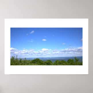Landschapszicht Foto Poster