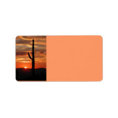 Landschapszonsondergang Arizona Etiket (Voorkant)