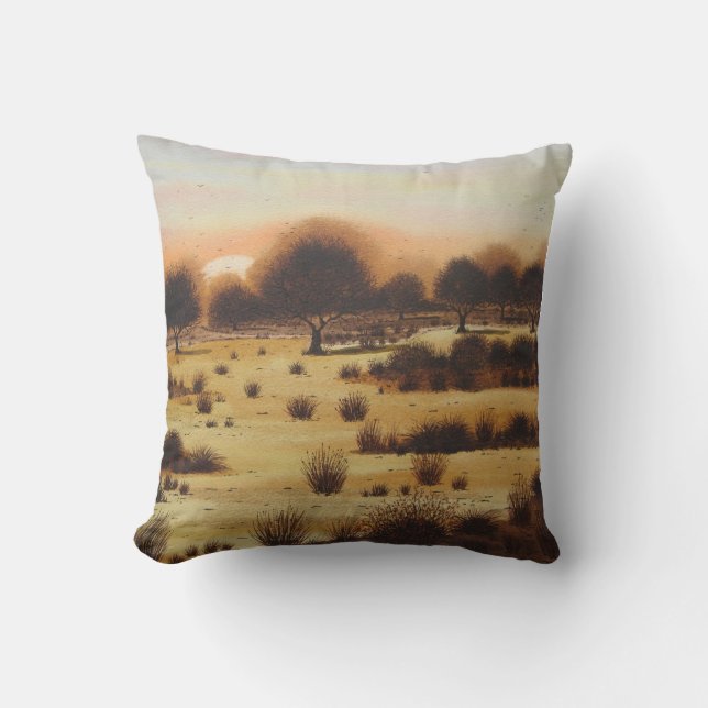 Landschapszonsondergang in de herfst van de bijten kussen (Voorkant)