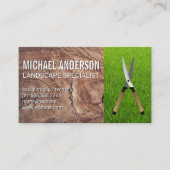 Landschef | Gras | Hout | Schapen Visitekaartje (Voorkant)