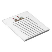 Landschotel Klein, donker gelaagd Notitieblok (Schuin)