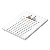 Landschotel Klein, donker gelaagd Notitieblok (Linkerzijde)