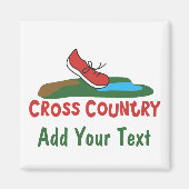 Landschotel over land loopt © Custom Magnet (Voorkant)