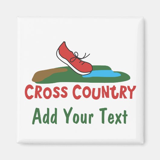 Landschotel over land loopt © Custom Magnet (Voorkant)