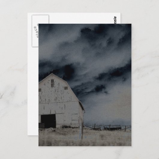 Landschuur Briefkaart (Voorkant / Achterkant)