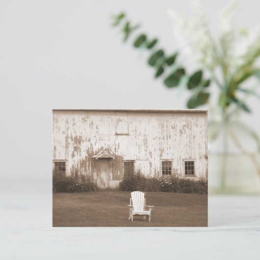 Landschuur Briefkaart (Staand voorkant)