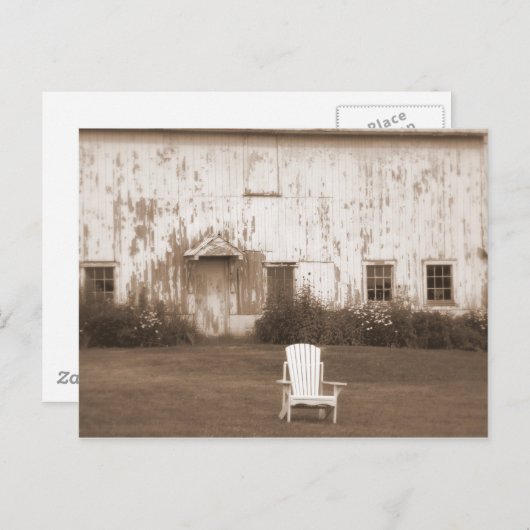 Landschuur Briefkaart (Voorkant / Achterkant)