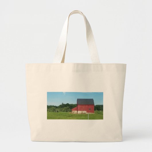 Landschuur Grote Tote Bag (Voorkant)